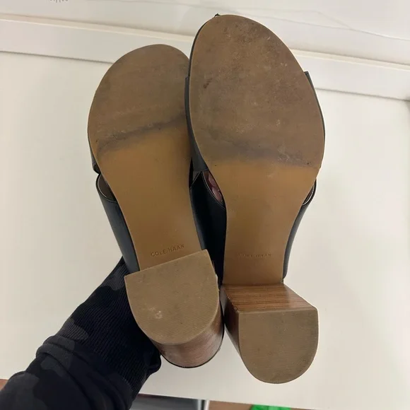 Cole Haan Leather Sandals 4" size 10.5 - Picture 7 of 10